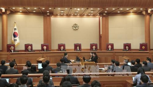 Affäre in Südkorea: Abschluss der letzten Anhörung im Amtsenthebungsverfahren der Präsidentin - ảnh 1